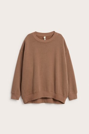 Kappahl | Lang sweatshirt Brun L | Brun