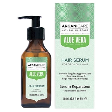 Hårserum - ARGANICARE - Aloe Vera - 100ml - Hydrering - Skydd av hår