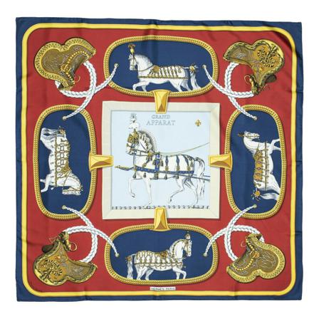 Hermès Vintage, Pre-owned Scarf Rood, Dames, Maat:ONE Size