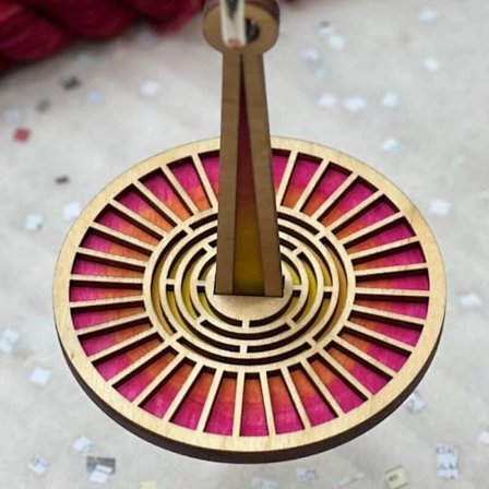 1 Bærbar håndleddsgarnholder, trehåndleddsgarnholder, forhindrer floker og feiljustering av garn for hekling, strikking, B