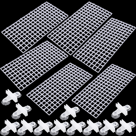 6 stk. Akvarie Gitter, Plast Akvarie Divider, Akvarie Divider til Akvarium, til Akvarium for at Adskille Fisk og Forhindre Forskellige Fisk i at Slås