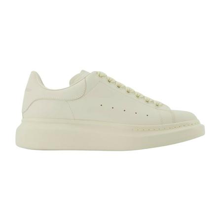 Alexander McQueen Oversized Sneakers in White Leather , Beige , Heren , Maat: 41 EU