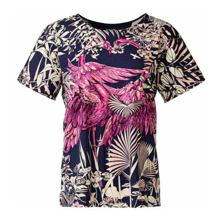 Hermès Vintage, Pre-owned Blouse Roze, Dames, Maat:M,Katoen,print