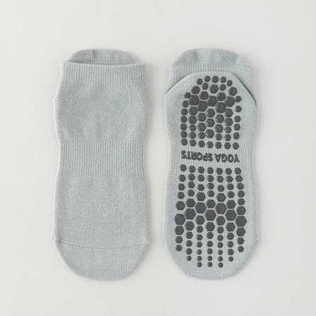 3Par Dam Anti-Slip Sock Yoga Sock Bomull Andas Kort El