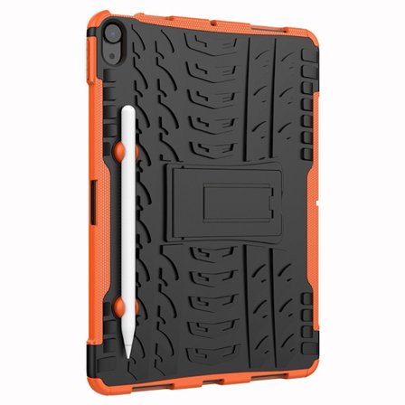 Fodral för iPad Air 4 10.9" 2020 Orange Silikonfäste för Stötsäkert Bakstycke