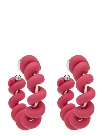 Itaca Accessories Jewellery Earrings Hoops Vaaleanpunainen Mango