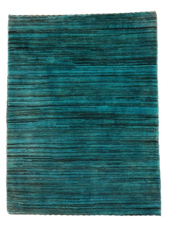 Gabbeh Fine Rug 110X143 Black/Dark Teal Wool