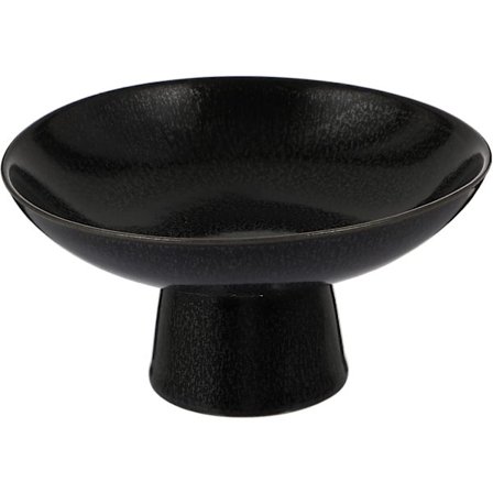 Serveringsbricka i keramik med retrodesign, rund fruktkorg med fot, för frukt, snacks och smycken