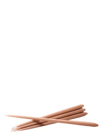 Stoff Taper Candles By Ester & Erik, Box With 6 Pieces Home Decoration Candles Pillar Candles Rosa STOFF Nagel