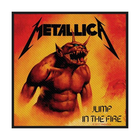 Metallica Jump In The Fire Standard Patch One Size Gul/Orange