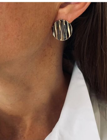 Bud to rose Blake Earring Black/Gold - Gold - ONE SIZE