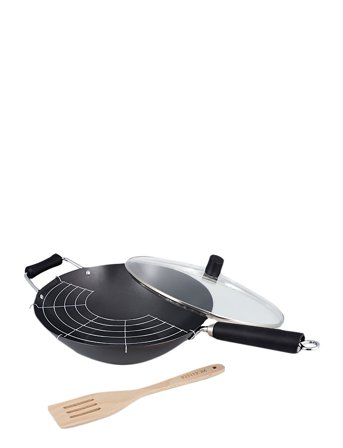 Wok Set Excellence Ken Hom 3-Pack Black Ken Hom