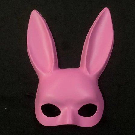 Bunny Mask Ansikte Långt ROSA