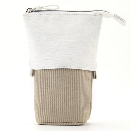 Pop Up Teleskopisk Blyantsæske og Kosmetikpung Brun KLB