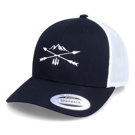Wild Spirit - Černá trucker Kšiltovka - Nature Arrow Cross 2 Tone Black/White Trucker @ Hatstore