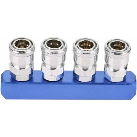 12mm Pneumatisk Snabbkoppling 2/3/4/5 Vägs Montering Hontråd Conn