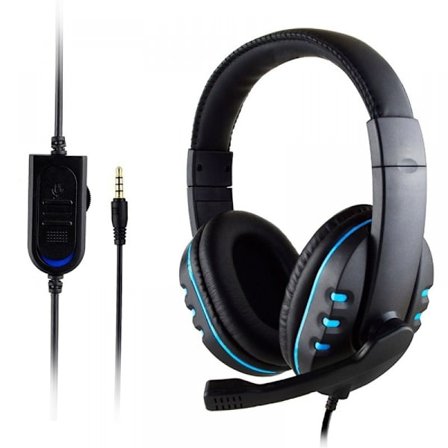 Kablet Gaming Headset til PC PS4 PS5 Xbox One Hovedtelefoner med Støjreducerende Mikrofon, Bas, 3,5 mm Laptop Headset, Nintendo Switch/PS