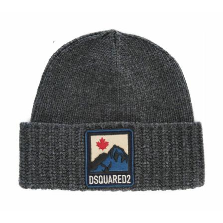 Dsquared2 Beanie 22 , Grijs , Heren , Maat: S Hoeden