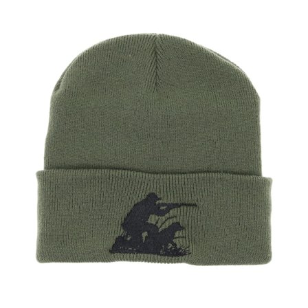Hunter - Vert cuff Bonnet - Hunting Team Olive Fold Beanie @ Hatstore