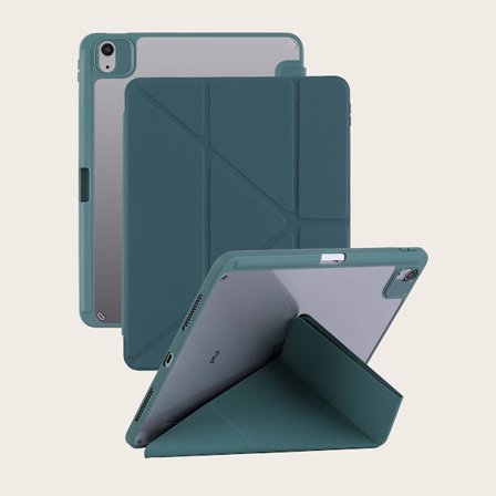 Fodral för iPad Air4/5/6/Pro11 18 22 /Air11 M3 Midnattsgrön Multi magnetisk vikning