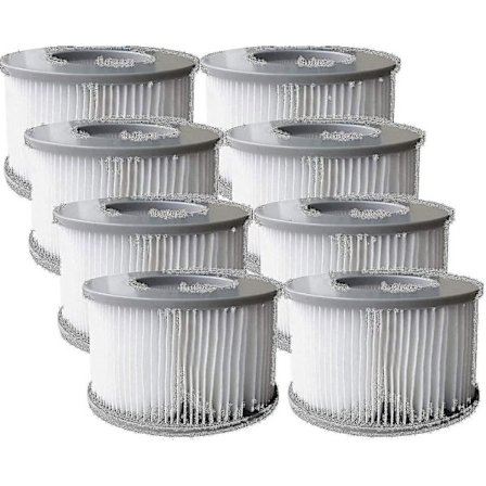 Pakke med 8 udskiftningsfilterpatroner til Mspa oppustelig pool, Ruikalucky jacuzzi