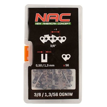 Skärmall - Nac skärguide - BLIST-CE20-NS-H-51 - SKÄRKEDJA 16 56/3/8/1,3 CE20-NS-H, CE20-40-NS-H