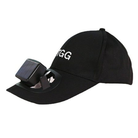 Sommar Solskydd hatt Sol Keps Fläkt basebollkeps - Svart