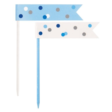 Happy Birthday Party Picks Sininen