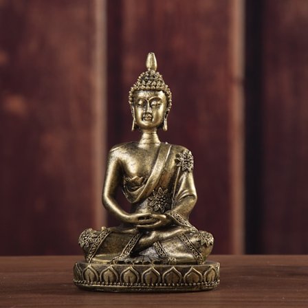 Buddha-figur Buddha-statue 11cm Skulptur Hjemmedekorasjon