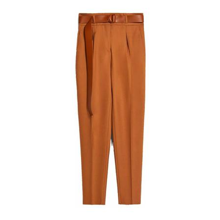 Max Mara Studio Tapered Byxor brun, Herr Byxor, Herr, Storlek: M