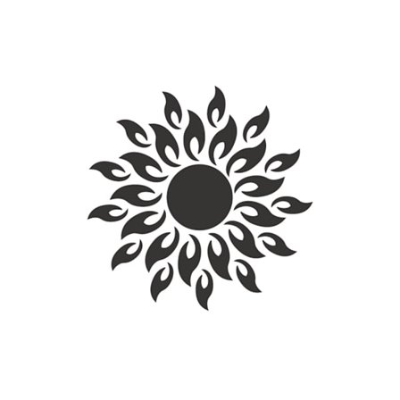 Solsikke Spejl Tapet Dekoration, Cirkulær Akryl Diy Selvklæbende Vægkunst Dekal Stue, Tv Baggrund Hjem Dekoration