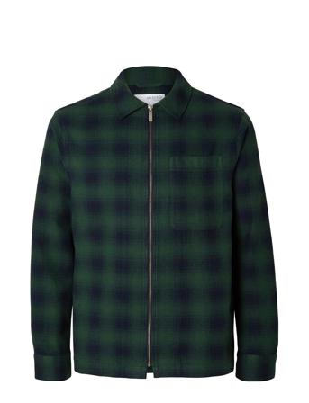 Slhloosejake-Zip Overshirt Ls W Navy Selected Homme