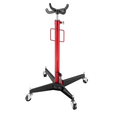 Hydraulisk Grävmaskin 500 kg-Duoku-Teleskopisk Domkraft med 360° Svängbara Hjul-Justerbar Höjd 112-187 cm