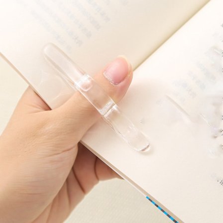 Akrylipainalluskirjanmerkki, sivunpitimet, lukutarvikkeet, Transparent