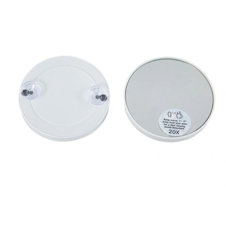 Sminkspejl 20X Forstørrelsesspejl HVID hvid