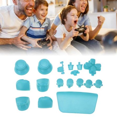16 stk. Spilkonsollerstatningsknapper til PS5 Gamepad - Udskiftning af Thumbstick Trigger-knapper til PS5-controller