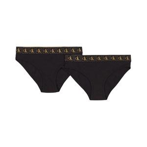 Kids - Calvin Klein 2-Pack Black Briefs 10-12 Years - Underwear - 10-12 years - Black - Mädchen