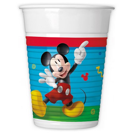 Mickey Mouse Plastikkrus 8-pakning