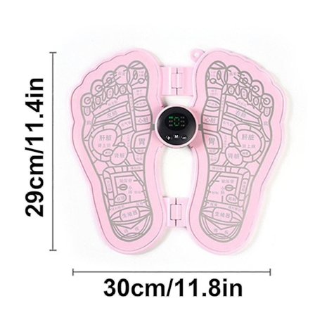 Ems Bioelektrisk A Oints Massager Mat Fodmuskelstimulator A Oint Mat Forbedre Cirkulation Lindre Smerter Fodmassager