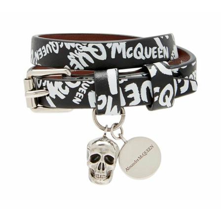 Alexander McQueen Bracelet , Zwart , Dames , Maat: ONE Size Armbanden