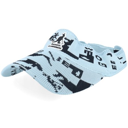 Kangol - Blauw visor Cap - Astoria Jacquard Winter Sky Visor @ Hatstore