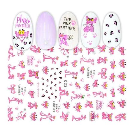 Tegneseriefigur Neglekunst Klistremerker - Den rosa panteren