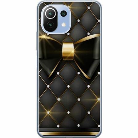 Xiaomi Mi 11 Lite Genomskinligt Skal Gyllene Rosett