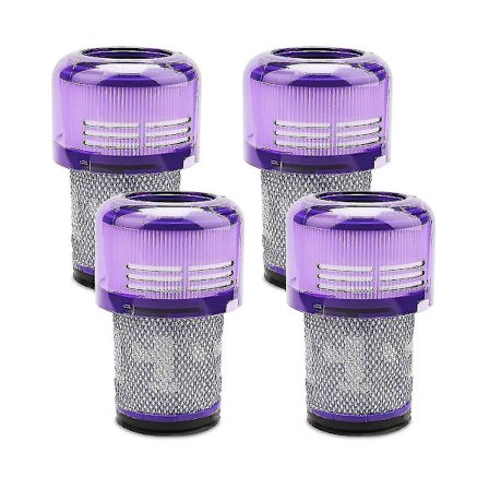 4-pakning V12-filter erstatning for V12 Slim-støvsugere og V12 Detect Slim-støvsugere, del nr. 971517-01-hao