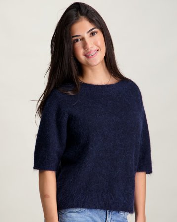 Gina Tricot Young Y knitted top Bleu Pulls Fille - Kids Brand Store