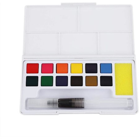 Malingsett 12 farger akvarell akvarellmaling faste pigmenter profesjonelle