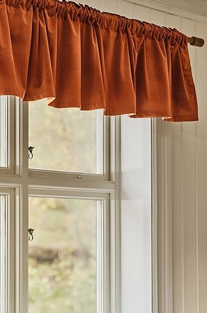 Jotex - Verhokappa Sametista Ruosteenruskea Ruosteenruskea - SAVANNAH - Osta Verhokapat Jotex