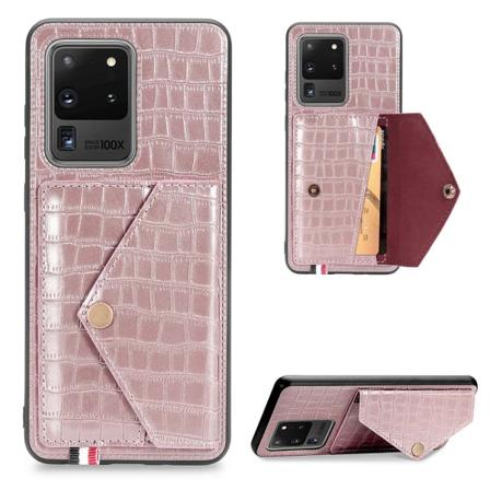 Samsung Galaxy S20 Ultra - Stilig deksel med kortrom Roséguld