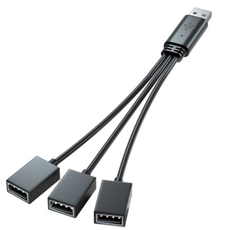 USB Splitter Hub til Mobil Strøm, Bil, Computer USB Han til Hun Opladningskabel Datakabel Forlænger Adapter