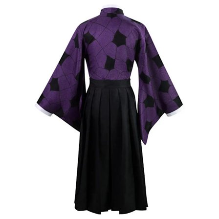 Mub- Demon Slayer Kimetsu no Yaiba Kokushibo/Tsugikuni Michikatsu Anime Kimono Cosplay Kostume